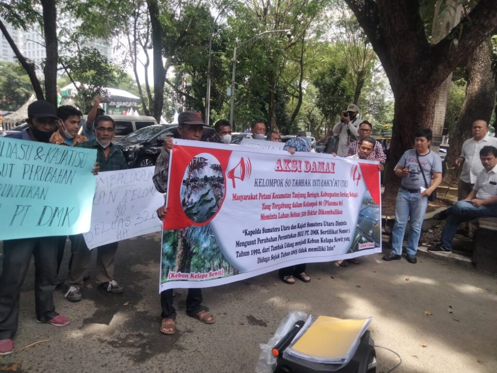 Masyarakat Plasma 80 Unjukrasa di DPRD Sumut, Tuntut Tanah 320 Hektar Dikembalikan