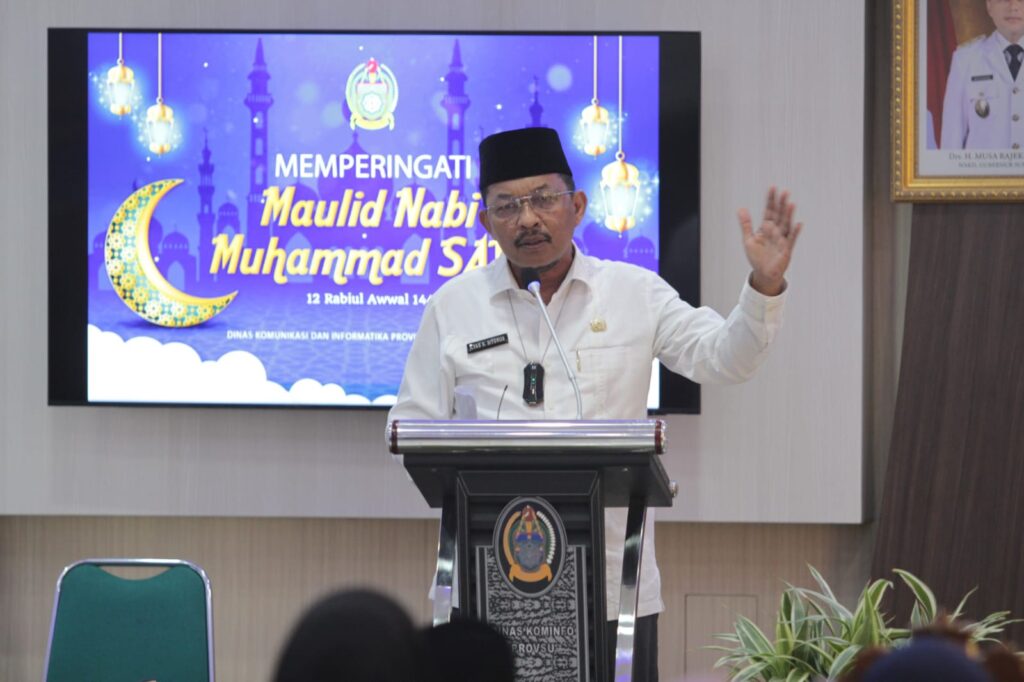 Peringati Maulid Nabi, Plt KadisKominfo Sumut Ajak Pegawai Teladani Nabi dan Sayangi Instansi