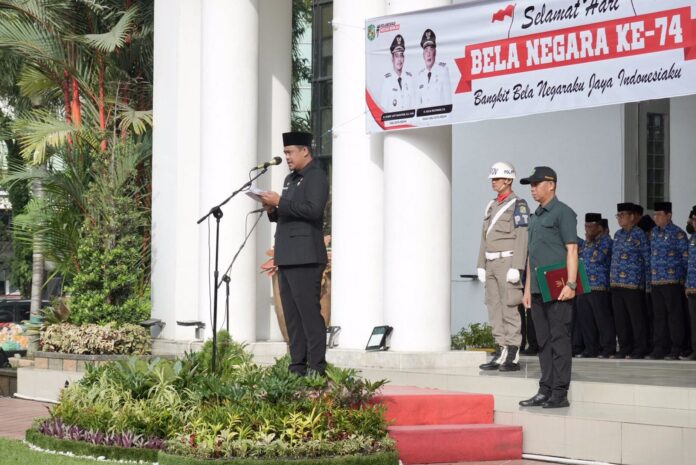 Bobby Nasution Bacakan Sambutan Presiden Jokowi, di Hari Bela Negara ke-74