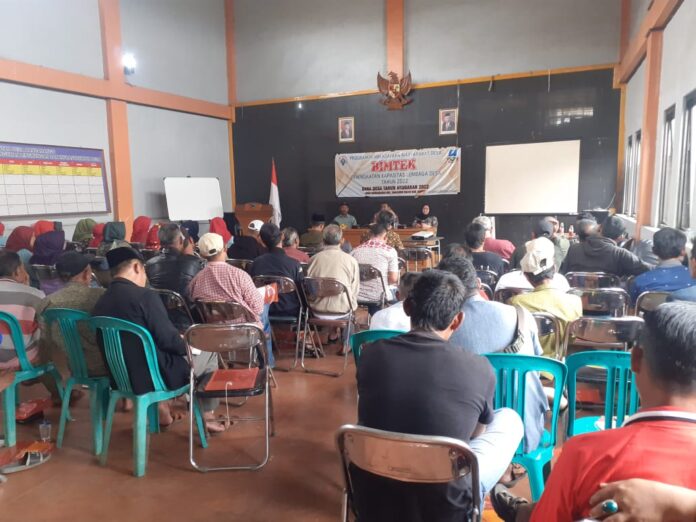 Pemerintah Desa Rancabango, Kecamatan Tarogong Kaler, Kabupaten Garut menggelar program Bimbingan Teknis (Bimtek) peningkatan kapasitas Lembaga Kemasyarakatan Desa