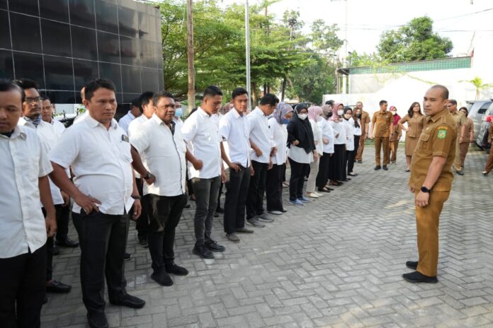 Diskominfo Medan Gelar Apel Perdana di Tahun 2023