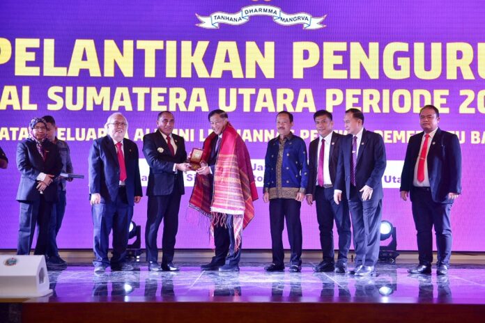Agum Gumelar Lantik Ketua DPD Ikal Lemhannas Sumut Priode 2023-2028