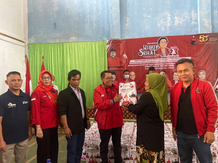 DPC PDI Perjuangan Kabupaten Garut edukasi ibu hamil di Kecamatan Cibatu cara mencegah stunting