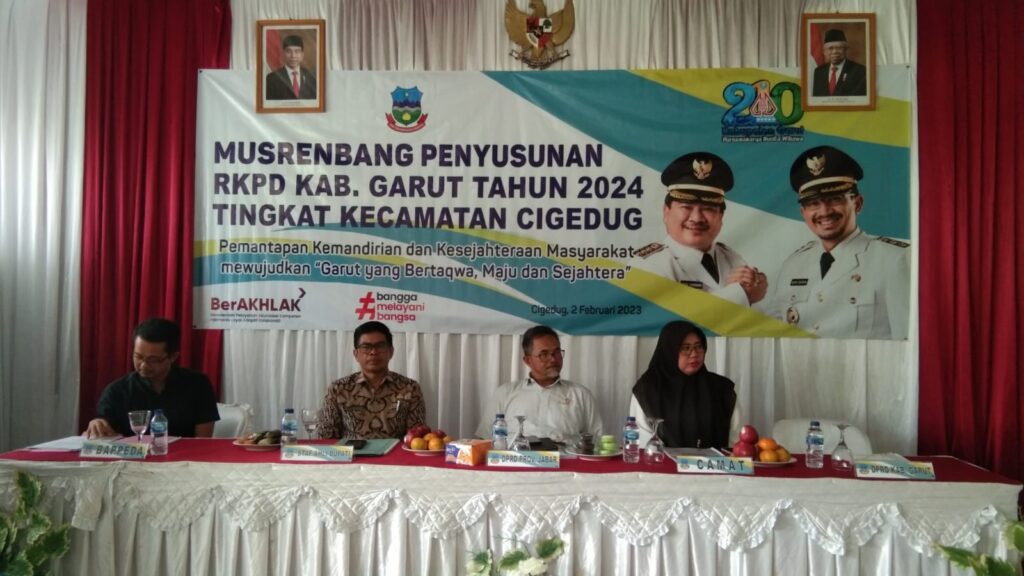 Ahab Sihabudin Anggota DPRD Provinsi Jabar menghadiri musrenbang Kecamatan Cigedug