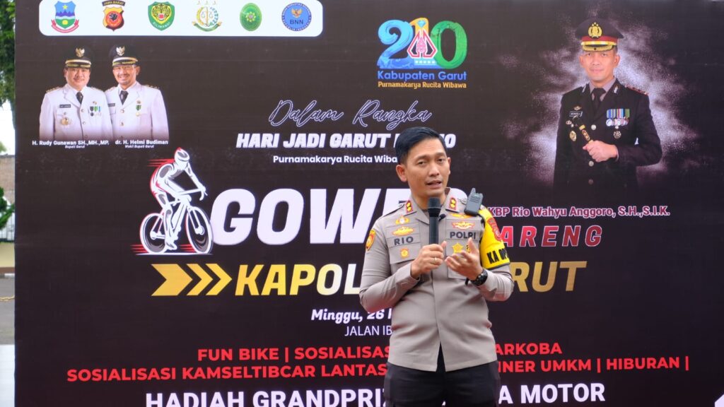 Polres Garut akan mengadakan gowes bareng Kapolres dalam rangka memperingati Hari Jadi Garut