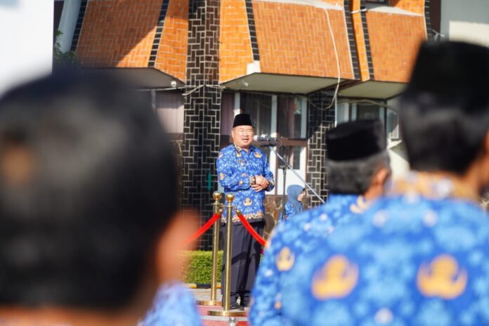 Pimpin Apel Gabungan, Bupati Garut Sampaikan Tiga Pesan