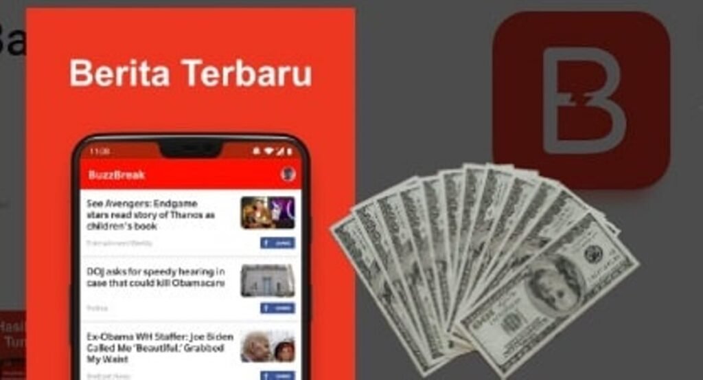 BuzzBreak aplikasi membaca berita dan menonton video yang menghasilkan uang