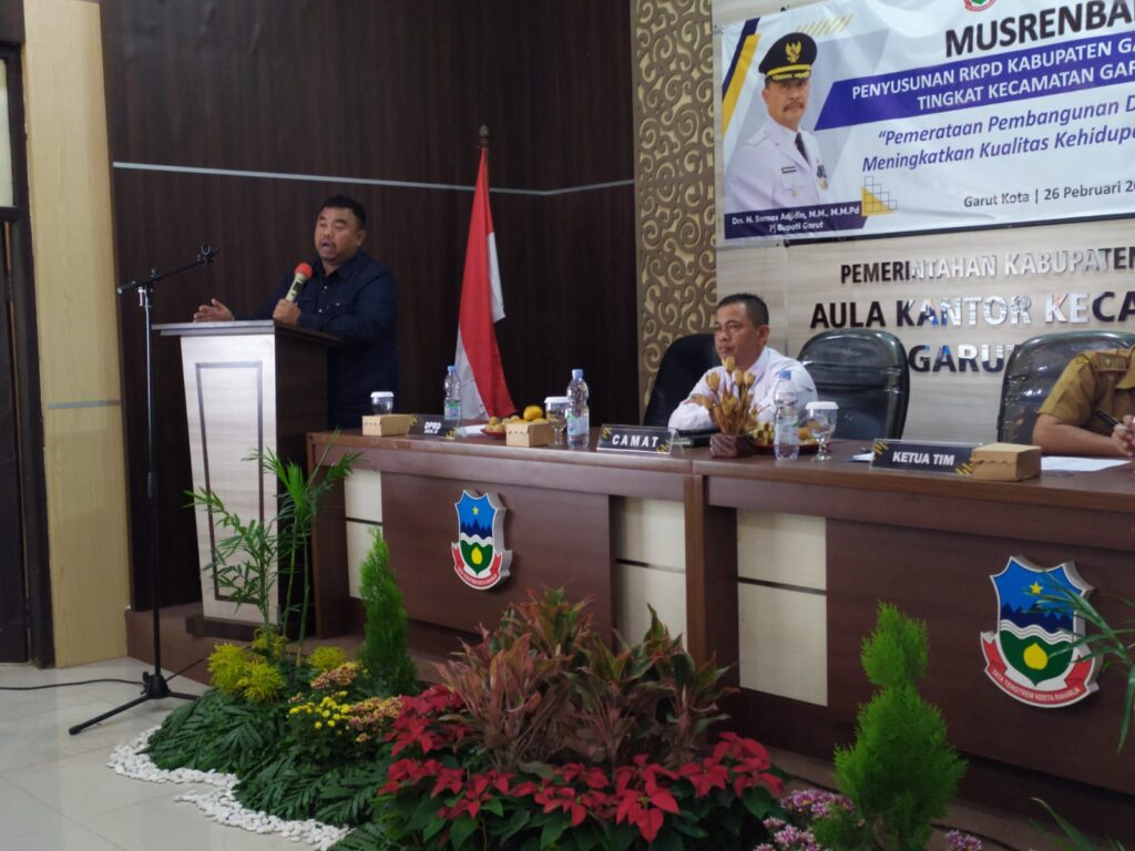 Yudha Puja Turnawan, Anggota DPRD Garut Fraksi PDI Perjuangan mengikuti musrenbang RKPD di Kecamatan Garut Kota